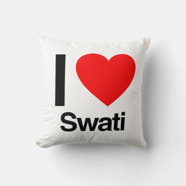 i love swati kussen (Voorkant)