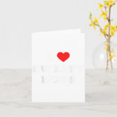 I Love Sweaty Hugs Marathon Watching Tee  Kaart (Gele Bloem)