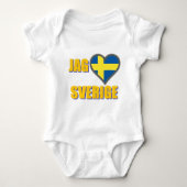 I Love Sweden (Jag Älskar Sverige) Romper (Voorkant)