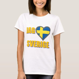I Love Sweden (Jag Älskar Sverige) T-shirt