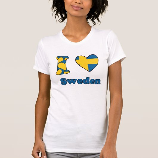 I love Sweden T-shirt (Voorkant)