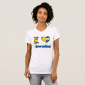 I love Sweden T-shirt (Voorkant volledig)