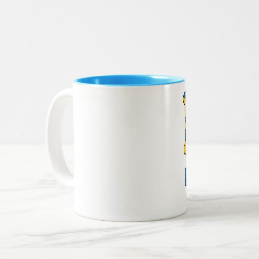 I love Sweden Tweekleurige Koffiemok (Voorkant links)