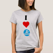 I Love Swim / I Heart Swim Cute Dames T shirt (Voorkant)