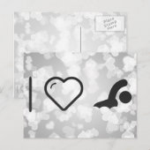 I Love Swimmings Briefkaart (Voorkant / Achterkant)