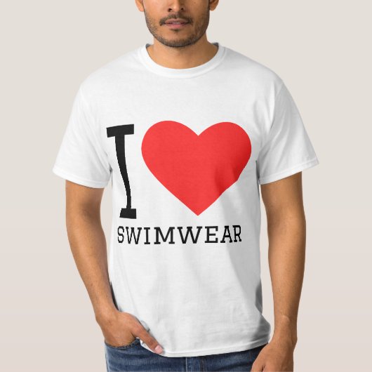 I love swimwear t-shirt (Voorkant)
