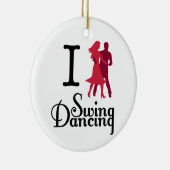 I Love Swing Dancing Keramisch Ornament (Rechts)