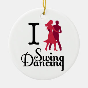 I Love Swing Dancing Keramisch Ornament