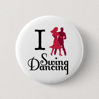 I Love Swing Dancing Ronde Button 5,7 Cm