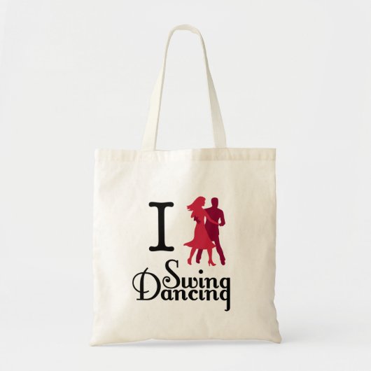 I Love Swing Dancing Tote Bag (Voorkant)