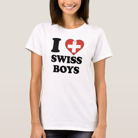 I love Swiss Boys T-shirt (Voorkant)