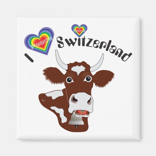 I love Switzerland Magnet (Voorkant)