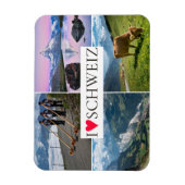 I love Switzerland photo collage souvenir Magneet (Verticaal)