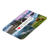 I love Switzerland photo collage souvenir Magneet (Linkerzijde)