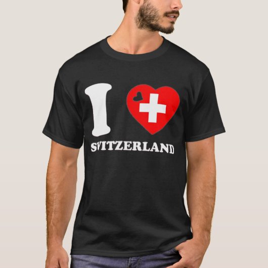 I LOVE SWITZERLAND T-SHIRT (Voorkant)