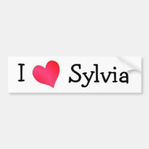 I Love Sylvia Bumpersticker