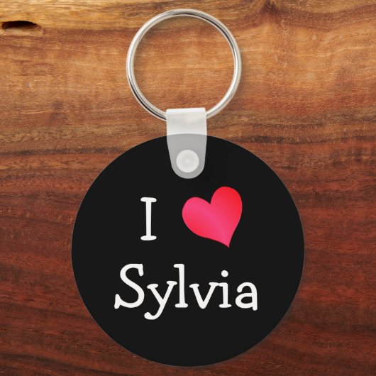 I Love Sylvia Sleutelhanger (Voorkant)