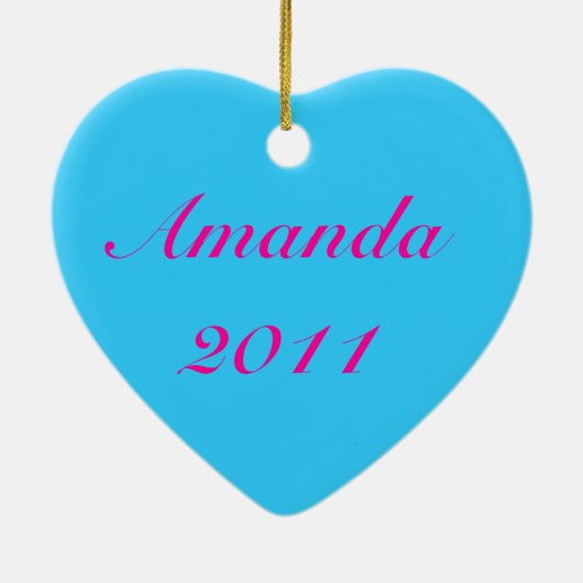 I Love Synchro Ornament - Jouw naam on Back (Achterkant)