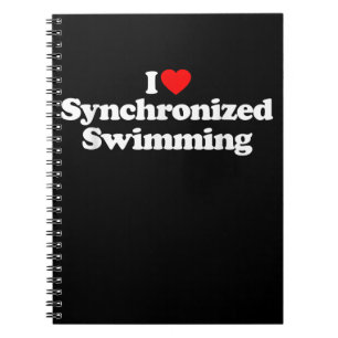 I Love Synchronming Heart Souvenir Funny Notitieboek