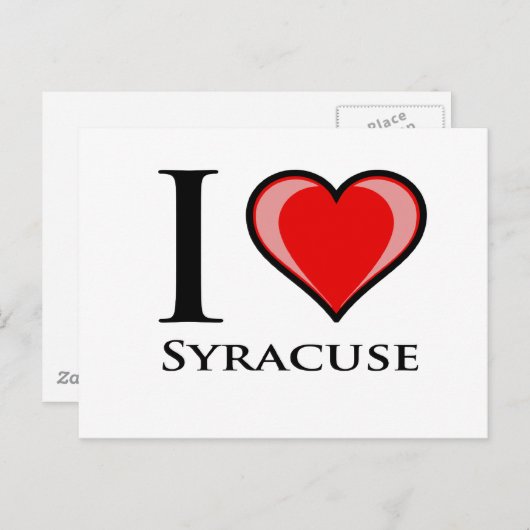 I Love Syracuse Briefkaart (Voorkant / Achterkant)