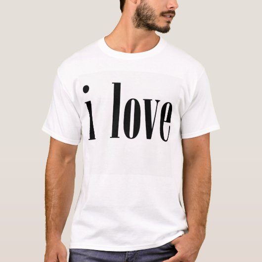 "I Love" T-shirt (Voorkant)