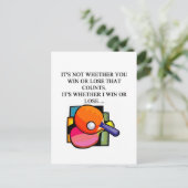 i love table tennis briefkaart (Staand voorkant)
