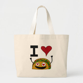 I Love Taco Bag Grote Tote Bag