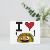 I Love Taco Briefkaart (Staand voorkant)