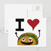 I Love Taco Briefkaart (Voorkant / Achterkant)