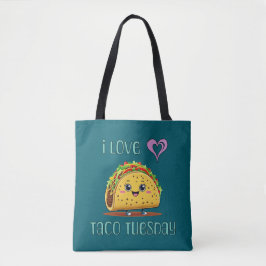 I Love Taco Tuesday Tote Bag