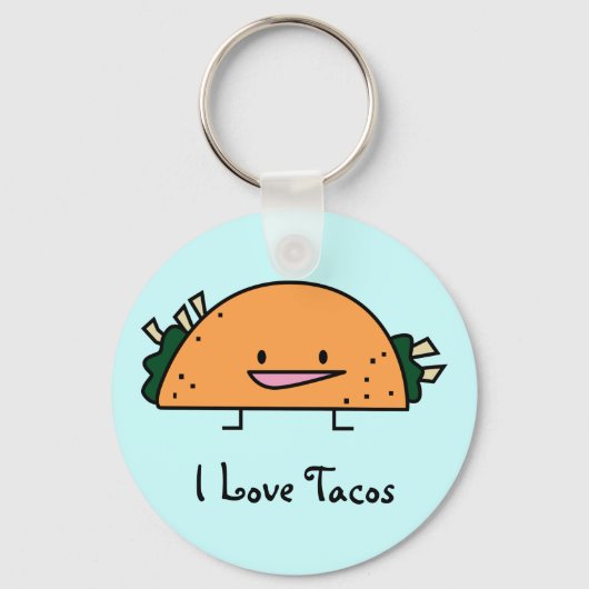 I Love Tacos Sleutelhanger (Voorkant)