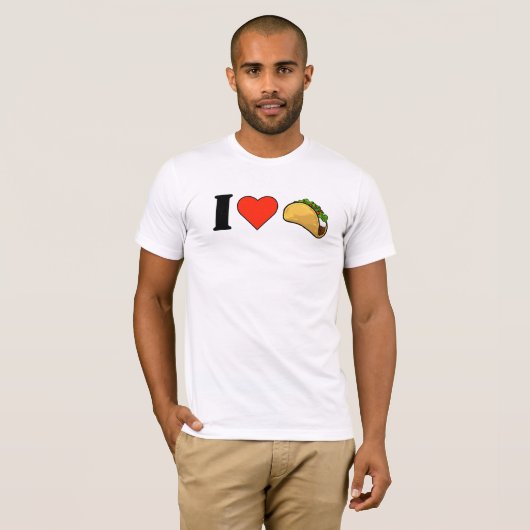 I Love Tacos T-shirt (Voorkant volledig)
