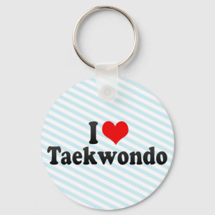 I Love Taekwondo Sleutelhanger
