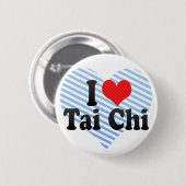I Love Tai Chi Ronde Button 5,7 Cm (Voorkant /achterkant)