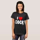 I Love Tails Raunchy Funny Women's Embarring  T-shirt (Voorkant volledig)