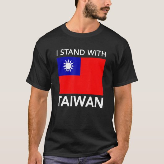 I Love Taiwan Flag Taiwanese Pride I Stand With Ta T-shirt (Voorkant)