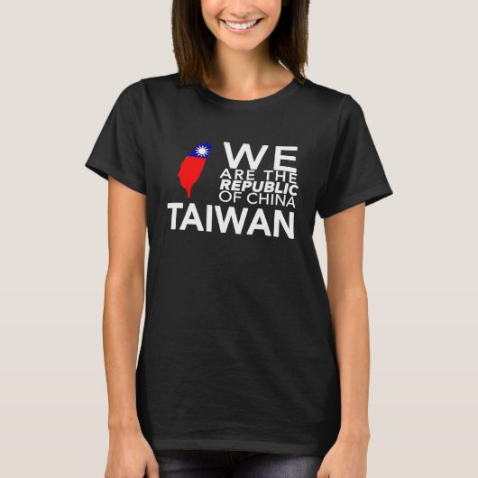 I Love Taiwan Flag Taiwanese Taiwan Pride ROC Taip T-shirt (Voorkant)