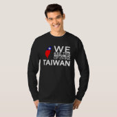 I Love Taiwan Flag Taiwanese Taiwan Pride ROC Taip T-shirt (Voorkant volledig)