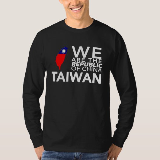 I Love Taiwan Flag Taiwanese Taiwan Pride ROC Taip T-shirt (Voorkant)