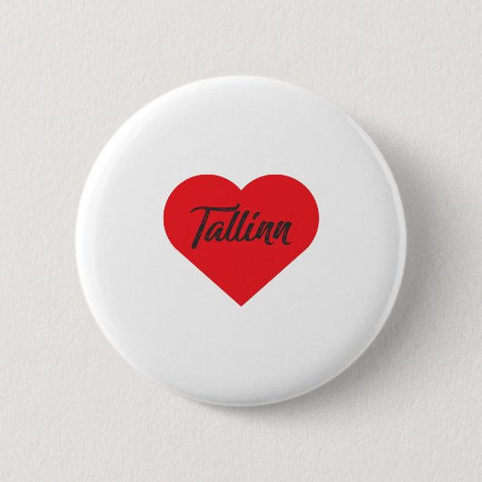 I Love Tallinn - Estland Ronde Button 5,7 Cm (Voorkant)