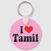 I Love Tamil Sleutelhanger (Voorkant)