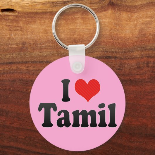 I Love Tamil Sleutelhanger (Voorkant)