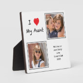 I Love tante 2 Photo Plaque Fotoplaat (Voorkant)