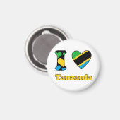 I love Tanzania magnet (Voorkant / Achterkant)