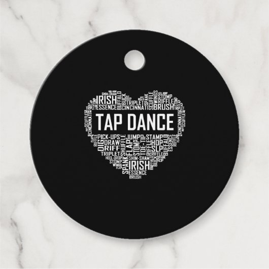 I Love Tap Dance Hondenliefhebber Dancer Gifts for Bedankjes Labels (Voorkant)