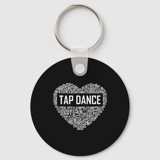 I Love Tap Dance Hondenliefhebber Dancer Gifts for Sleutelhanger (Voorkant)