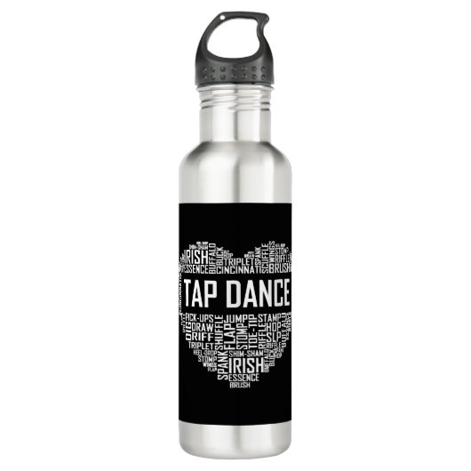 I Love Tap Dance Hondenliefhebber Dancer Gifts for Waterfles (Voorkant)