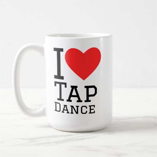 I love tap dance koffiemok (Links)
