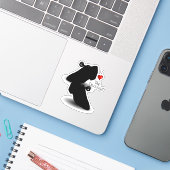 I Love Tap Dancing Sticker (Laptop met iPhone)