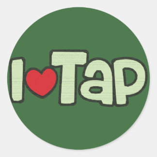 I Love Tap Ronde Sticker